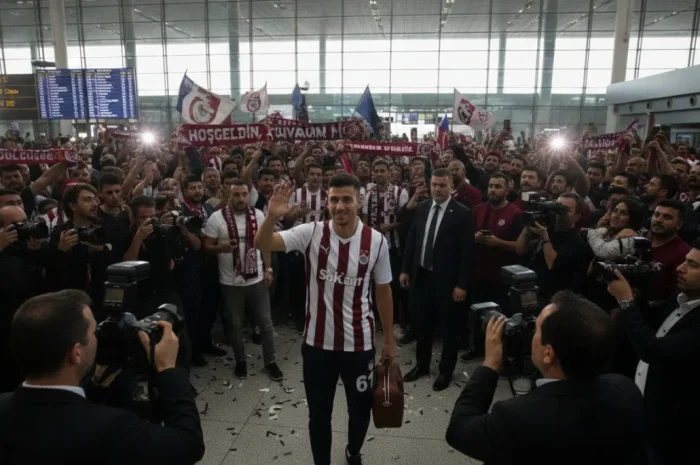 Bordo-Mavili Camia Mısırlı Yıldızın Gelişiyle Sarsıldı